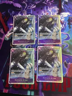 One Piece Card Game OP14 SUPER RARE SR Rosinante & Law EB04-038 Playset X4 - Image 1