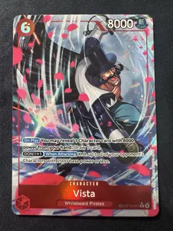 Vista One Piece OP16-011 Treasure Rare Alt Art English - Image 1