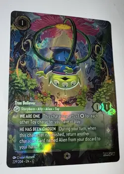 Lorcana Alien True Believer Enchanted Wilds Unknown 229/204 - Image 1