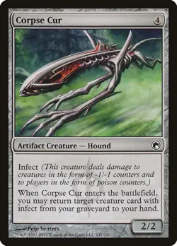 Corpse Cur Scars of Mirrodin Light Play MTG Magic DNA GAMES - Image 1