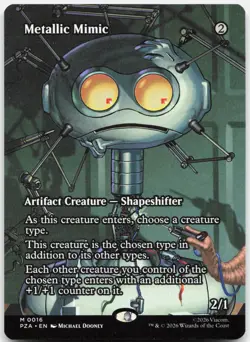 Metallic Mimic (Borderless) 16 Teenage Mutant Ninja Turtles MTG LP - Image 1