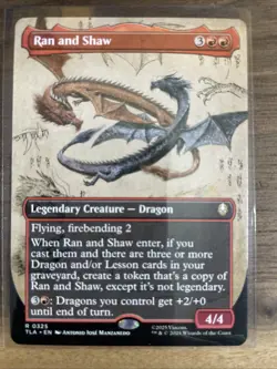 MTG Magic The Gathering - Ran and Shaw - TLA (#325) Boarderless REG NM - Image 1