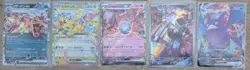 100 Japanese Pokemon Full Art, Ex & V Cards Lot (CHARIZARD, PIKACHU, MEWTWO) - Image 3