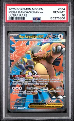 2025 POKEMON MEG EN-MEGA EVOLUTION ULTRA RARE #164 MEGA KANGASKHAN EX PSA 10 - Image 1