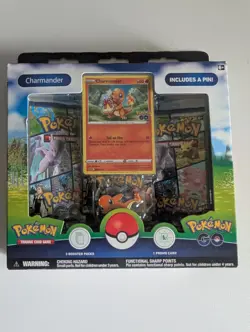 Pokemon TCG Charmander Pin Collection Box Pokemon Go Sealed - Image 1
