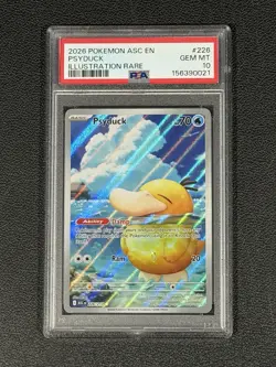 2026 POKEMON ASC EN-ASCENDED HEROES ILLUSTRATION RARE #226 PSYDUCK PSA 10 - Image 1