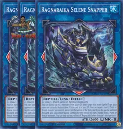 Yugioh! 3x Ragnaraika Selene Snapper MP25-EN389 Common 1st Ed NM - Image 1