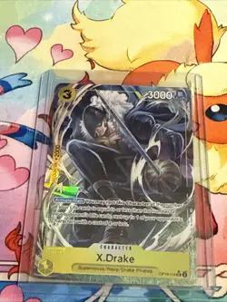 X.Drake OP10-114 One Piece Royal Blood Uncommon Card NM Condition - Image 1