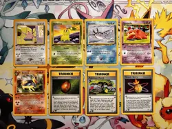 First Edition Neo Genesis Lot Of 8 Cards Near Mint - Image 1