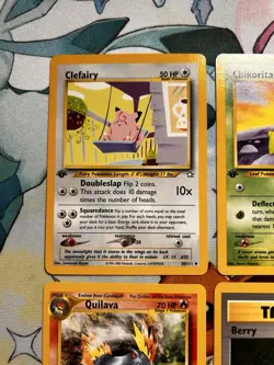 First Edition Neo Genesis Lot Of 8 Cards Near Mint - Image 2