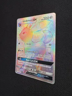 Umbreon GX (Rainbow) Sun & Moon 154/149 Secret Rare Pokemon Card LP - Image 3