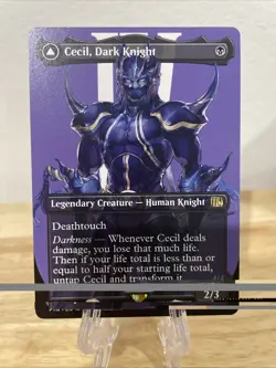 MTG Cecil, Dark Knight / Cecil Redeemed Paladin Borderless Regular #0380 NM/M - Image 1