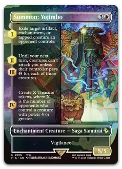 Summon: Yojimbo (Borderless) #196 (Foil) (NM) Final Fantasy FIC Magic MTG - Image 1