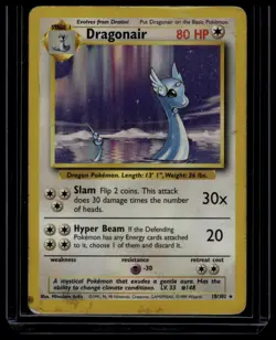 Base Set - Dragonair - 018/102 Base Set Damaged Vintage Pokemon TCG - Image 1