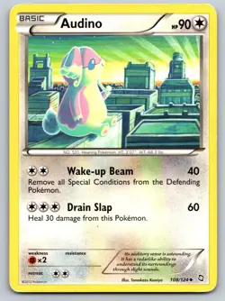 Audino 108/124 Uncommon Dragons Exalted Pokemon Lightly Played - Image 1