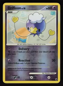 Drifloon 61/100 Common Majestic Dawn Pokemon Reverse Holo MP - Image 1