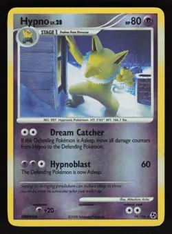 Hypno 19/106 Rare Great Encounters Pokemon Reverse Holo MP - Image 1