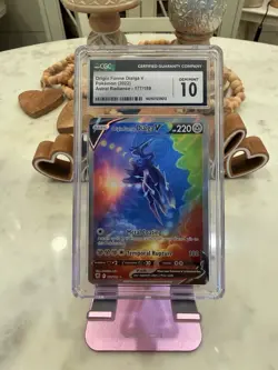 Pokemon Origin Forme Dialga V Full Art Holo Ultra Rare #177/189 CGC 10 - Image 1