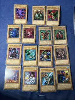 Yugioh Tournament Pack 2 TP2 Complete 15-Card Common Set- Parrot Dragon - Image 1