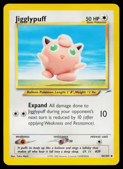 Jigglypuff 44/105 UC Neo Destiny Pokemon Unlimited LP - Image 1