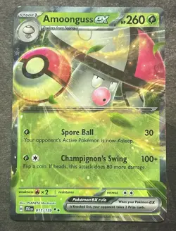 Amoonguss ex 011/159 Journey Together Pokemon TCG NM - Image 1