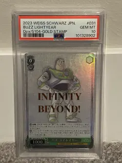 PSA 10 Buzz Lightyear SP Gold Stamp - 2023 Weiss Schwarz Disney Pixar Japanese - Image 1