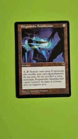 MTG CURSED SCROLL Italian x1, Pergaminho Amaldicoado, Tempest. MP Reserved List - Image 2