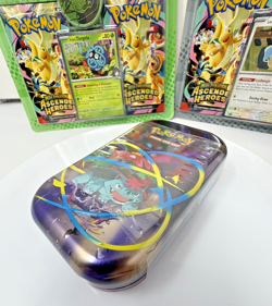 Pokemon Ascended Heroes 2 Pack Blisters Erika & Larry + 2 Pack Mega Tin SEALED - Image 4