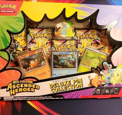 Pokemon TCG Ascended Heroes Deluxe Pin Collection Chikorita/Tepig - Image 1
