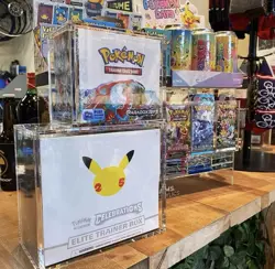 Pokemon ETB Acrylic Display Case Magnetic Lid – Elite Trainer Box Protector - Image 1