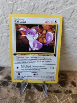 Pokemon TCG Rattata Team Rocket 66 Regular 1st Edition Common NM! - Image 1