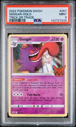 POKEMON PSA 9 GENGAR HOLO 057/198 TRICK OR TRADE ENGLISH 2022! - Image 1