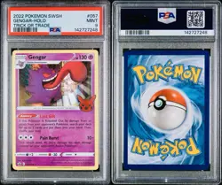 POKEMON PSA 9 GENGAR HOLO 057/198 TRICK OR TRADE ENGLISH 2022! - Image 3