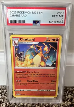 2025 POKEMON M24 EN-MCDONALD'S COLL #001 CHARIZARD PSA 10 - Image 1