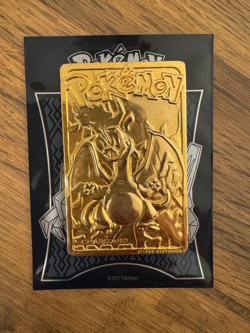 Pokemon Charizard Nintendo 1999 Burger King 23k Gold Plated card - Image 1