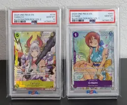 One Piece ILLUSTRATION BOX Vol. 1 & 2 Sequential Set PSA 10 YAMATO & NAMI - Image 1
