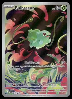 Pokemon Cards Bulbasaur 133/132 Mega Evolution Illustration Rare NM - Image 1