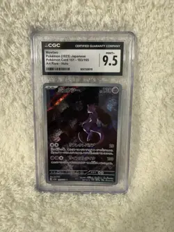 Mewtwo Pokemon (2023) Japanese Pokemon Card 151 -183/165 Art Rare - Holo CGC 9.5 - Image 1