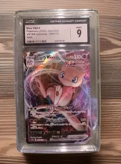 ✨✨✨ CGC 9 Mew VMAX 054/172 VSTAR Universe s12a Pokemon Card Japanese - Image 1