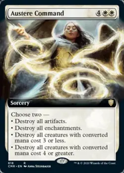 Austere Command (Extended Art) -Foil Light Play MTG Commander Legends - Image 1