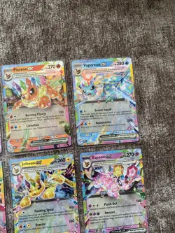 Pokemon TCG Prismatic Evolutions: Complete set of 9 Eeveelutions EX Cards Bundle - Image 3