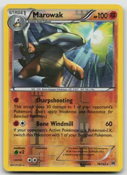 Pokemon Card Marowak REVERSE HOLO Rare XY - BREAKthrough 78/162 - Image 1