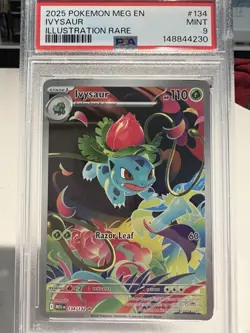 Ivysaur 134/132 Illustration Rare Megas Evolutions Pokemon Card - Image 1