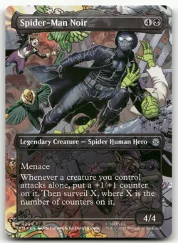 Spider-Man Noir (Borderless) #204 (NM) Spider-Man SPM Magic MTG - Image 1