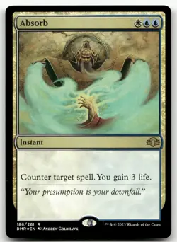 Absorb #186 (Foil) (NM) Dominaria Remastered DMR Magic MTG - Image 1