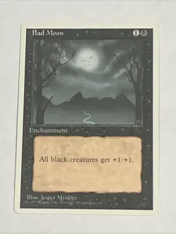 MTG - Bad Moon (4th Edition) Near Mint Never Played - Image 1