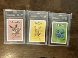 Pokemon Old Maid Pikachu Eevee Bulbasaur Japanese Tag 10 - Image 1