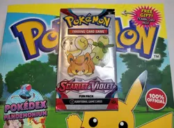 5 Pokemon Activity Magazines w/ 5 Sealed Scarlet & Violet TCG Fun Packs Pikachu - Image 2