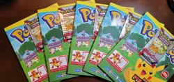 5 Pokemon Activity Magazines w/ 5 Sealed Scarlet & Violet TCG Fun Packs Pikachu - Image 5