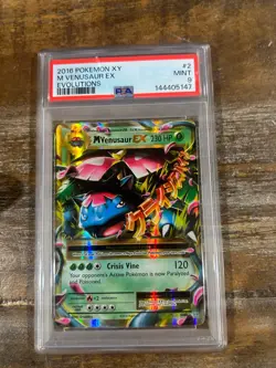Pokemon 2016 XY Evolutions M VENUSAUR EX #2 PSA 9 Mint RARE - Image 1